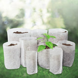 Maxbell 100 Pieces Plant Nursery Bags Seedling Pots Container for Outdoor Plant Grow 20cmx20cm