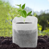 Maxbell 100 Pieces Plant Nursery Bags Seedling Pots Container for Outdoor Plant Grow 20cmx20cm