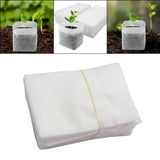 Maxbell 100 Pieces Plant Nursery Bags Seedling Pots Container for Outdoor Plant Grow 20cmx20cm