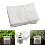 Maxbell 100 Pieces Plant Nursery Bags Seedling Pots Container for Outdoor Plant Grow 20cmx22cm