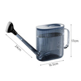 Maxbell Water Can Comfortable Grip Garden Watering Pot for Lawn Indoor Plants Bonsai Gray
