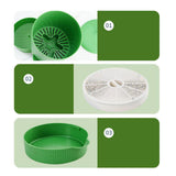 Maxbell Seedling Starter Tray Big Capacity Plant Grow Trays for Cat Grass Wheatgrass L