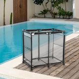 Maxbell Pool Storage Bin Modern Mesh Organizer for Accessories Beach Balls Swim Toys