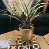 Maxbell 3x Potted Plant Wooden Plaque Dad, Son and Dog for Home Flower Pot Courtyard S