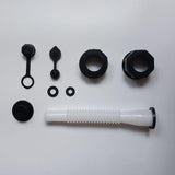Maxbell Gas Can Spout Replacement with Drill White Flexible Flexible Pour Nozzle 3 Set