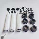 Maxbell Gas Can Spout Replacement with Drill White Flexible Flexible Pour Nozzle 3 Set