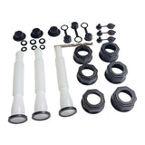 Maxbell Gas Can Spout Replacement with Drill White Flexible Flexible Pour Nozzle 3 Set