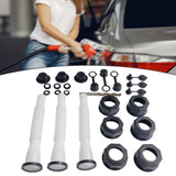 Maxbell Gas Can Spout Replacement with Drill White Flexible Flexible Pour Nozzle 3 Set