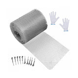 Maxbell Gutter Guard with Fixed Hooks Gutter Protector Screen for Park Home Supplies 15cmx600cm