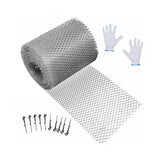 Maxbell Gutter Guard with Fixed Hooks Gutter Protector Screen for Park Home Supplies 15cmx600cm
