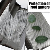 Maxbell Gutter Guard with Fixed Hooks Gutter Protector Screen for Park Home Supplies 15cmx600cm