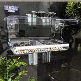 Maxbell Clear Window Bird Feeder Transparent Birdhouse for Yard Outdoor Garden Decor