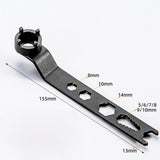 Maxbell 2xSpecial Wrench for Four Claw Angle Grinder Save Time Effort Portable Spanner 6 in 1