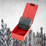 Maxbell 2xTwist Drill Bit Case Professional Iron Conveneint Accessory Drill Bit Holder 25 Slots