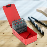 Maxbell 2xTwist Drill Bit Case Professional Iron Conveneint Accessory Drill Bit Holder 25 Slots