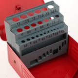 Maxbell 2xTwist Drill Bit Case Professional Iron Conveneint Accessory Drill Bit Holder 25 Slots
