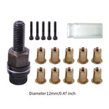 Maxbell Rivet Nut Tool Practical Nut Mandrels for Automobile Manufacturing Furniture M12