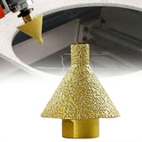 Maxbell 2pcs Diamond Beveling Chamfer Bit M14 Trimming Holes for Marble Granite