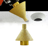 Maxbell 2pcs Diamond Beveling Chamfer Bit M14 Trimming Holes for Marble Granite