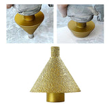 Maxbell 2pcs Diamond Beveling Chamfer Bit M14 Trimming Holes for Marble Granite