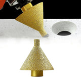 Maxbell 2pcs Diamond Beveling Chamfer Bit M14 Trimming Holes for Marble Granite