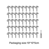 Maxbell 50Pcs Fence Staples Sturdy Fasteners for Wire Fence for Garden Softwood Farm