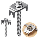 Maxbell 50Pcs Fence Staples Sturdy Fasteners for Wire Fence for Garden Softwood Farm