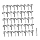 Maxbell 50Pcs Fence Staples Sturdy Fasteners for Wire Fence for Garden Softwood Farm