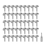 Maxbell 50Pcs Fence Staples Sturdy Fasteners for Wire Fence for Garden Softwood Farm