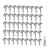 Maxbell 50Pcs Fence Staples Sturdy Fasteners for Wire Fence for Garden Softwood Farm