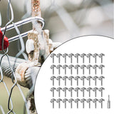 Maxbell 50Pcs Fence Staples Sturdy Fasteners for Wire Fence for Garden Softwood Farm