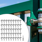 Maxbell 50Pcs Fence Staples Sturdy Fasteners for Wire Fence for Garden Softwood Farm