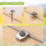Maxbell 50Pcs Fence Staples Sturdy Fasteners for Wire Fence for Garden Softwood Farm