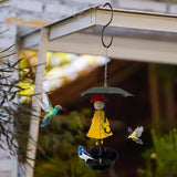 Maxbell Hanging Bird Feeder Sturdy Bird Food Container for Outdoor Outside Courtyard