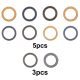 Maxbell Compressor Piston Seals Rubber O-ring Kits Professional Air Pump Piston Ring 5Pcs 550W Yellow