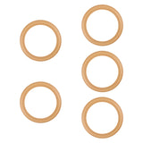 Maxbell Compressor Piston Seals Rubber O-ring Kits Professional Air Pump Piston Ring 5Pcs 1100W Yellow