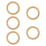 Maxbell Compressor Piston Seals Rubber O-ring Kits Professional Air Pump Piston Ring 5Pcs 1100W Yellow