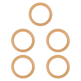 Maxbell Compressor Piston Seals Rubber O-ring Kits Professional Air Pump Piston Ring 5Pcs 1100W Yellow