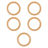 Maxbell Compressor Piston Seals Rubber O-ring Kits Professional Air Pump Piston Ring 5Pcs 1100W Yellow