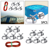 Pool Cover Winch and Cable Spare Part Tensioner Winch Cable Pool Cover Winch Cable and 5 Winch