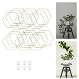 Maxbell 18 Pieces Chain Trellis for Climbing Plants Potted Plants Plant Vine Support