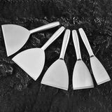Maxbell 5Pcs Putty Scraping Tools Sturdy for Repairing Drywall Decals Applying Putty