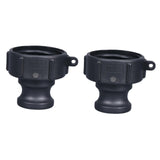 Maxbell IBC Tote Adapter Fine and Coarse Thread cam Groove Lawn Hose Connector TYPE125
