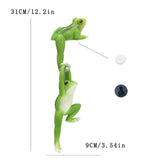 Maxbell Flower Pot Hugger Figurine Hanging Animal Sculpture Fence Garden Frog Statue