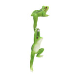 Maxbell Flower Pot Hugger Figurine Hanging Animal Sculpture Fence Garden Frog Statue