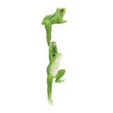 Maxbell Flower Pot Hugger Figurine Hanging Animal Sculpture Fence Garden Frog Statue