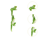 Maxbell Flower Pot Hugger Figurine Hanging Animal Sculpture Fence Garden Frog Statue