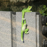 Maxbell Flower Pot Hugger Figurine Hanging Animal Sculpture Fence Garden Frog Statue