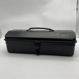 Maxbell Metal Tools Box Easy Access Hardware Storage Multifunctional Tools Organizer Black