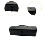 Maxbell Metal Tools Box Easy Access Hardware Storage Multifunctional Tools Organizer Black